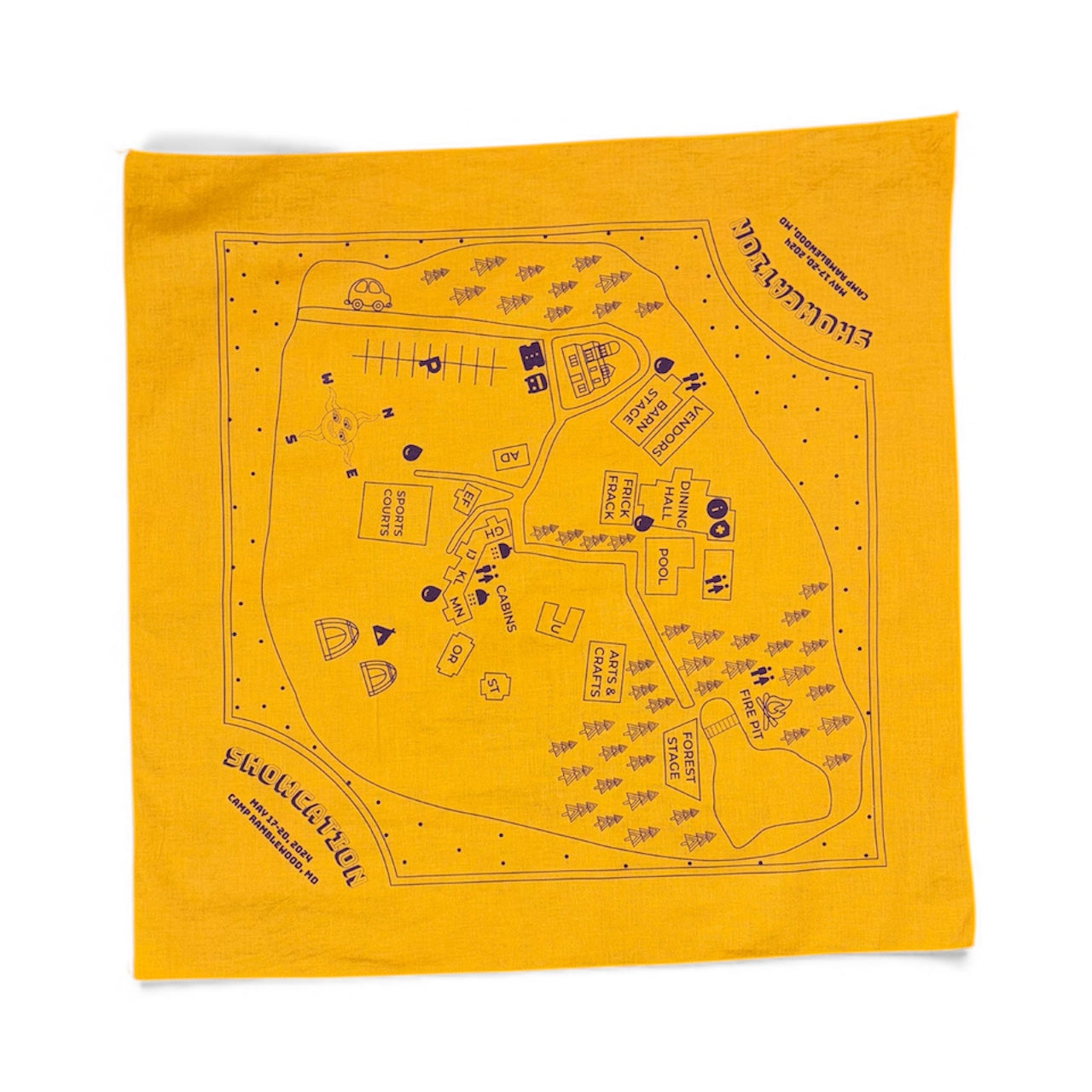 Showcation 2024 Map Bandana